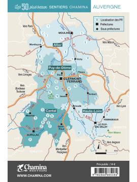 AUVERGNE - LES 50 PLUS BEAUX SENTIERS