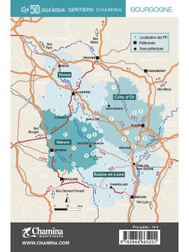 BOURGOGNE - LES 50 PLUS BEAUX SENTIERS