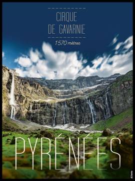 AFFICHE PHOTO CIRQUE DE GAVARNIE 30 X 40 CM