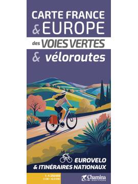 CARTE FRANCE ET EUROPE DES VOIES VERTES ET VELOROUTES